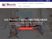 Tablet Screenshot of millettepestcontrol.com